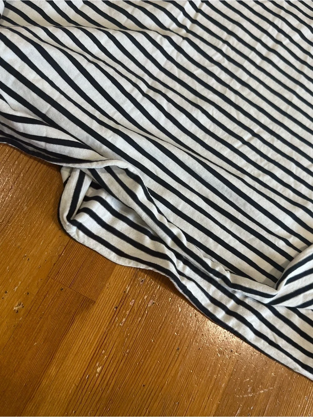 Frank & Eileen Black and White Striped Midi Dress 100%Cotton